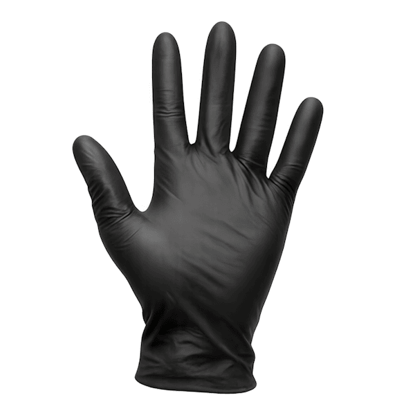 Large Nitrile Powder Free Gloves Buy Black 6.0 mm Latex Free Disposable Gloves at RodentPro